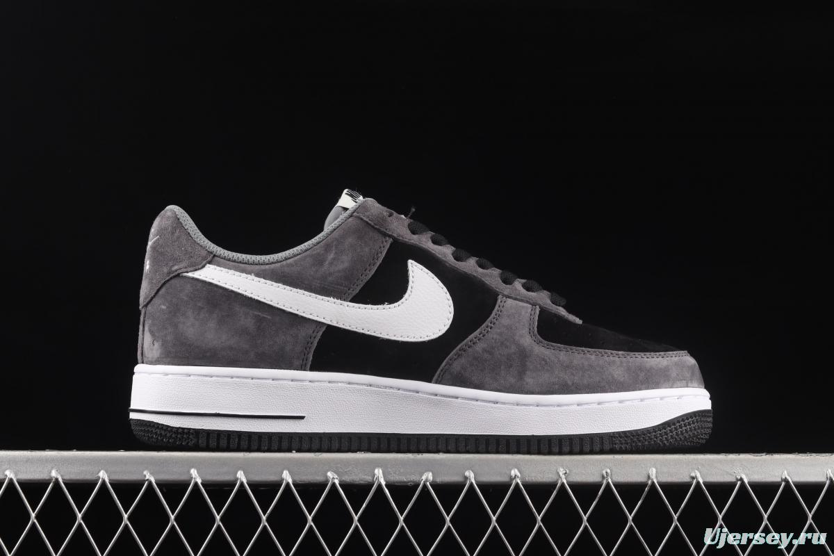 NIKE Air Force 1' 07 Low dark gray suede color matching low-top casual board shoes NT9966-336