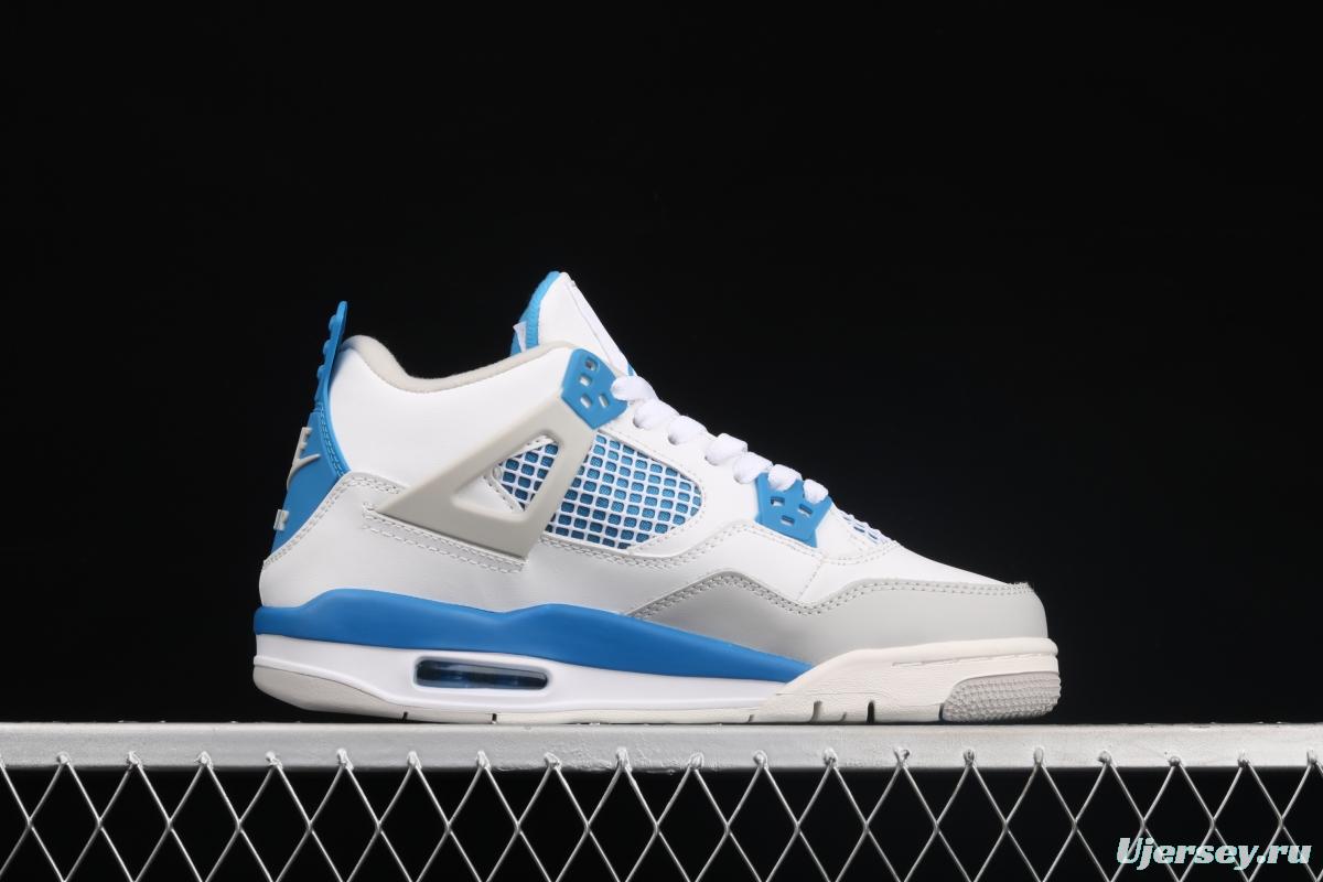 Air Jordan 4 Retro Military Blue White Blue 308497-105