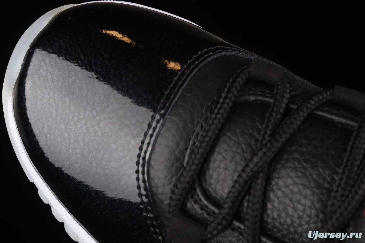 Air Jordan 11 Retro Low 72-10 1 low-help big devil sports culture basketball shoes AV2187-001
