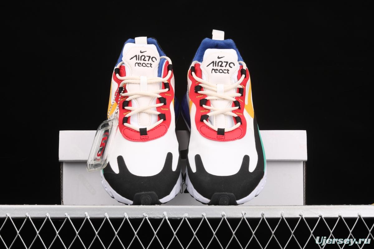 NIKE Air Max 270React new high-frequency mesh function half-palm air cushion running shoes AO4971-002