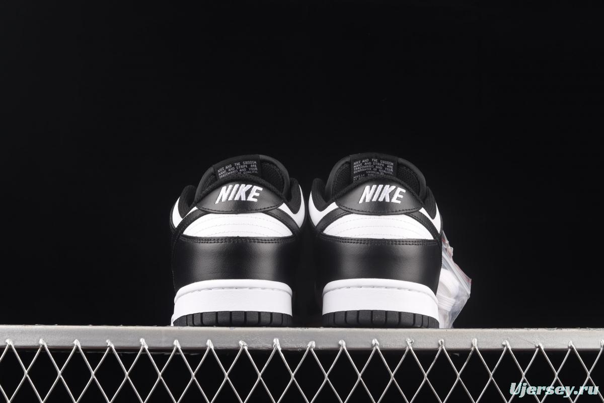 NIKE SB DUNK Low prm black and white panda SB buckle rebound fashion casual board shoes DD1391-100