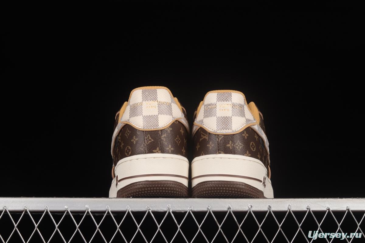 LV x NIKE Air Force 1'07 Low co-branded custom low-top casual sneakers