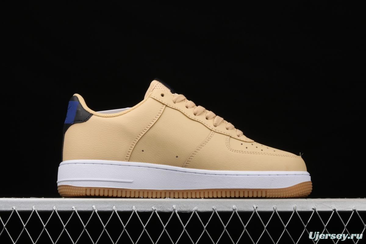 NIKE Air Force 1 Low NBA yellow and white raw rubber low-side leisure sports board shoes CT2298-200