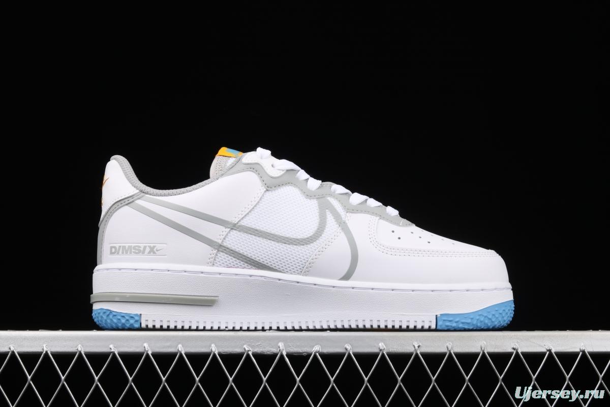 NIKE Air Force 1 React big hook analysis of low-top sports leisure board shoes CT1020-100