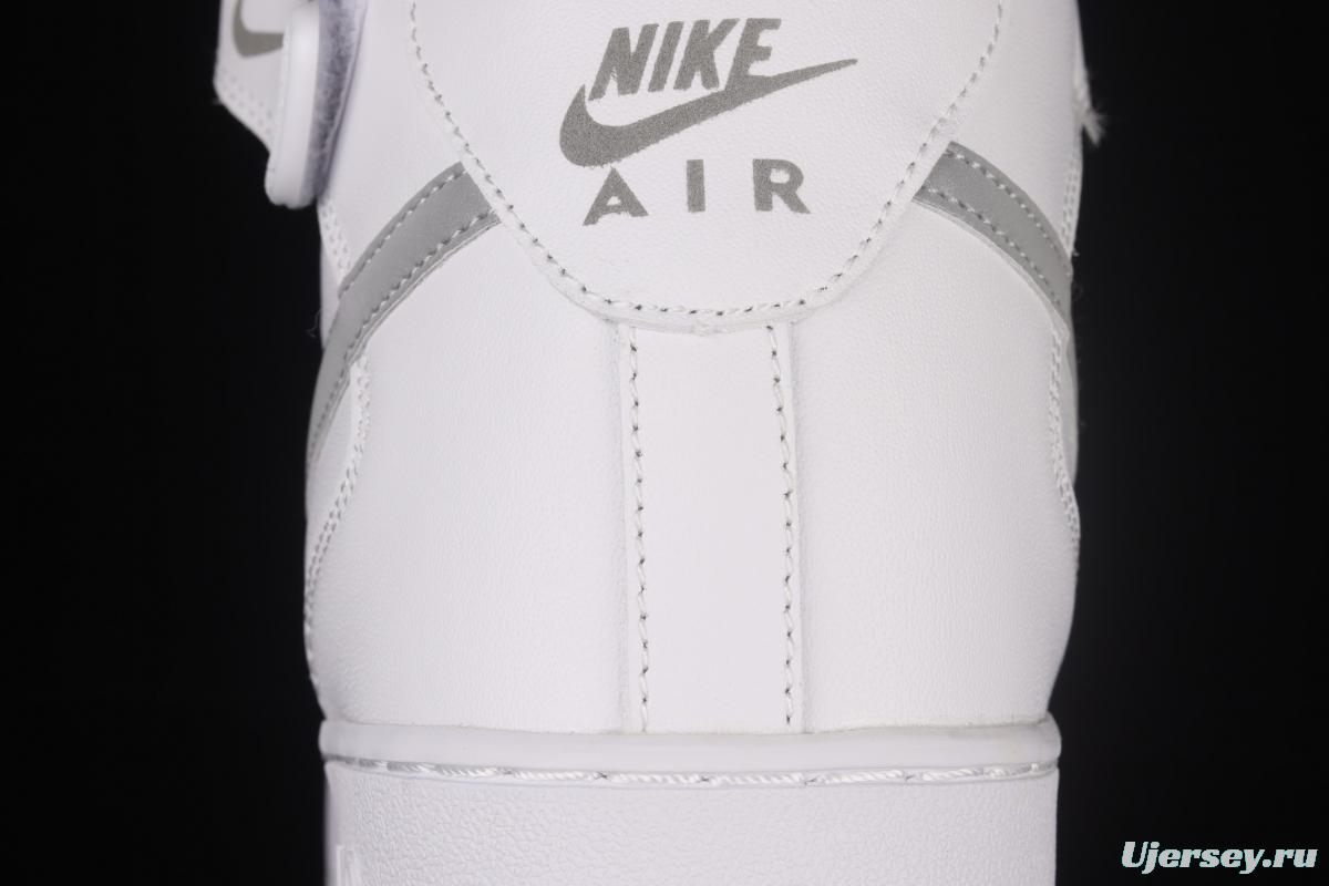 NIKE Air Force 1: 07 AF1 Mid UN2.0 all-white Mantian Star Zhongbang board shoes 366731-606