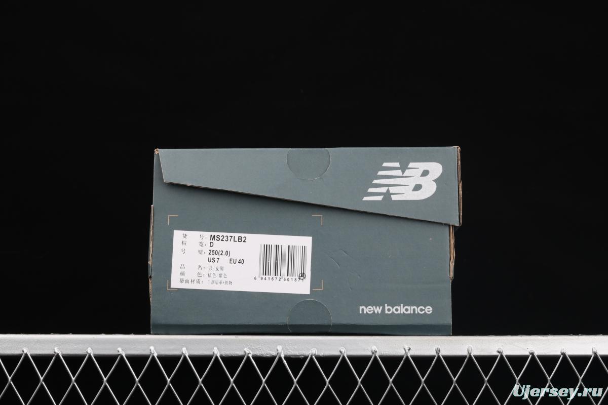 New Balance MS237 series retro leisure sports jogging shoes MS237LB2