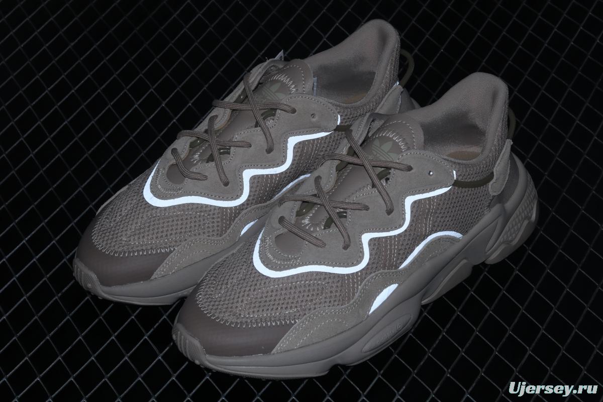 Adidas Originals Ozweego W EG6697 Darth clover retro 3M reflective breathable running shoes