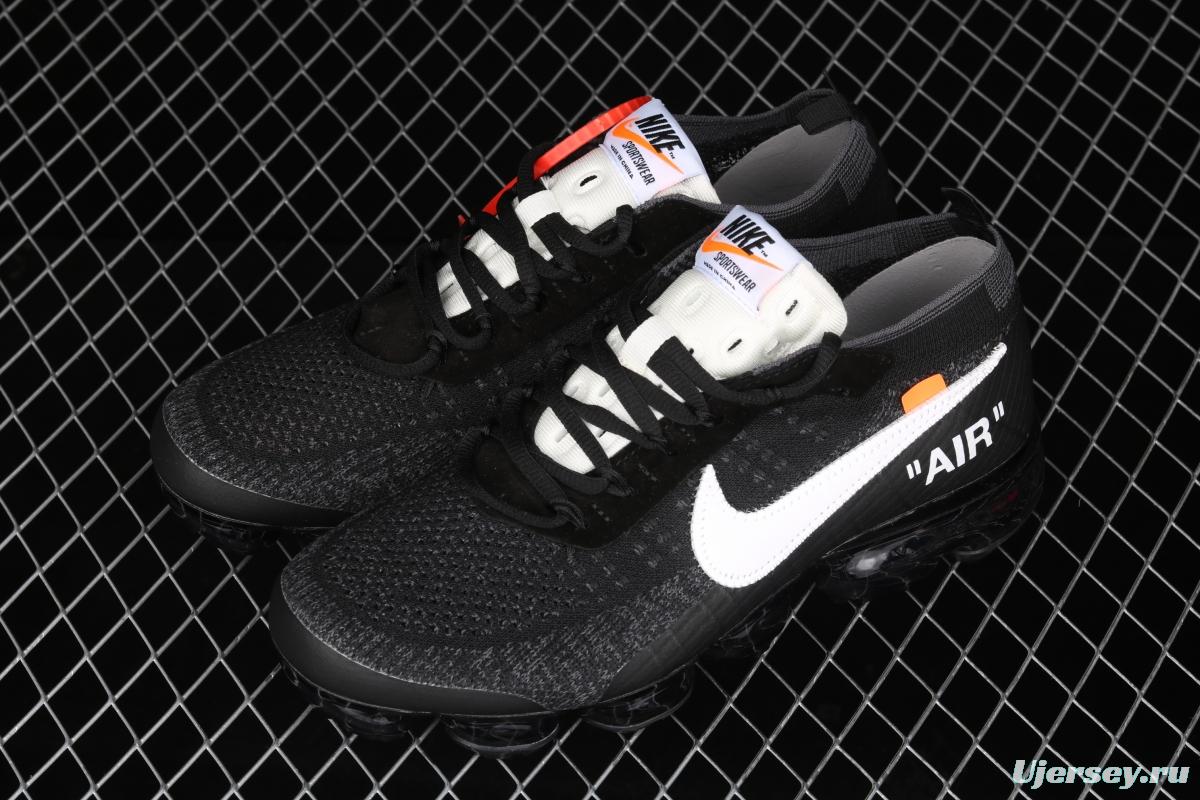 OFF-White x NIKE Vapor Max steam cushion jogging shoes AA3831-001