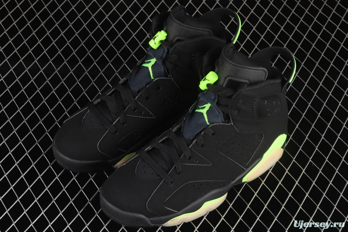 Air Jordan 6 Electric Green suede black green CT8529-003