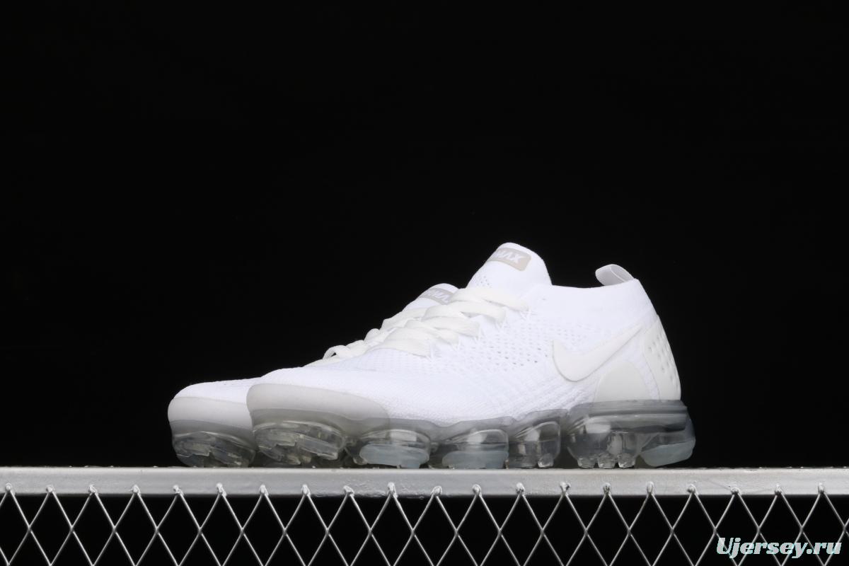 NIKE Air Vapormax Flyknt 2019 full palm air cushion running shoes 942842-100