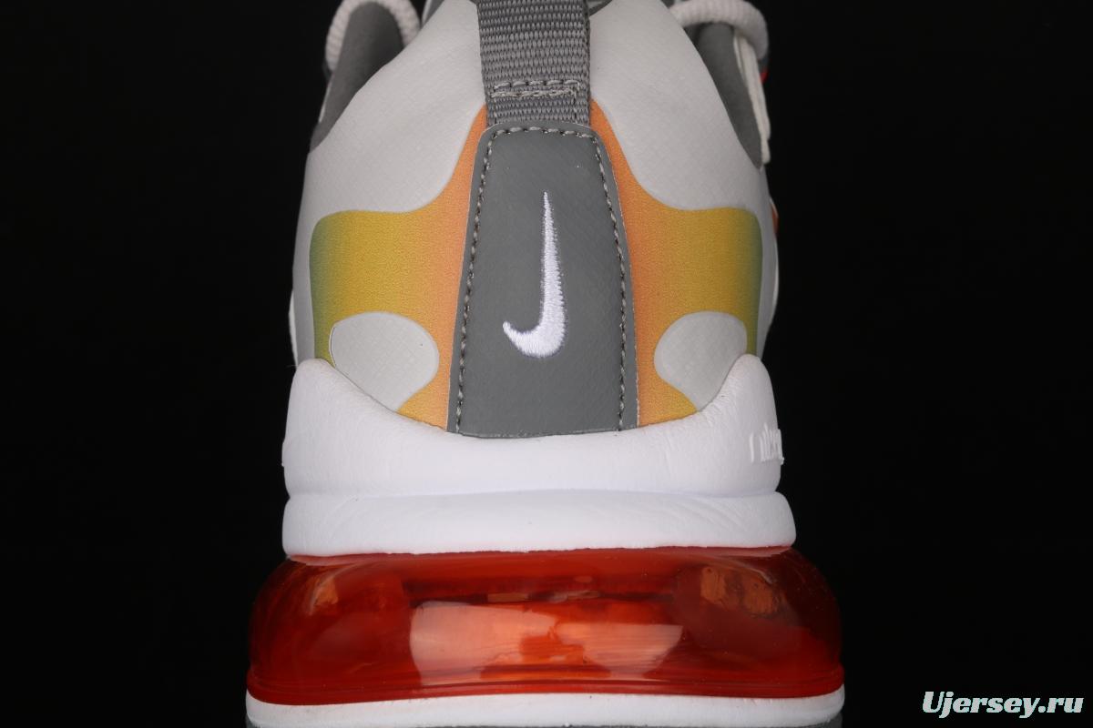 NIKE Air Max 270React new high-frequency mesh function half-palm air cushion cushioning running cloth shoes CD6615-100