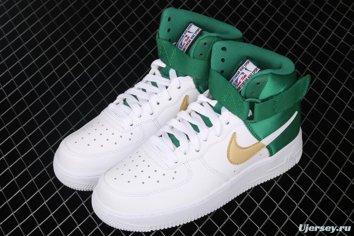 NIKE Air Force 1 High LV8 NBA joint name silk stitching high-top casual board shoes BQ4591-100