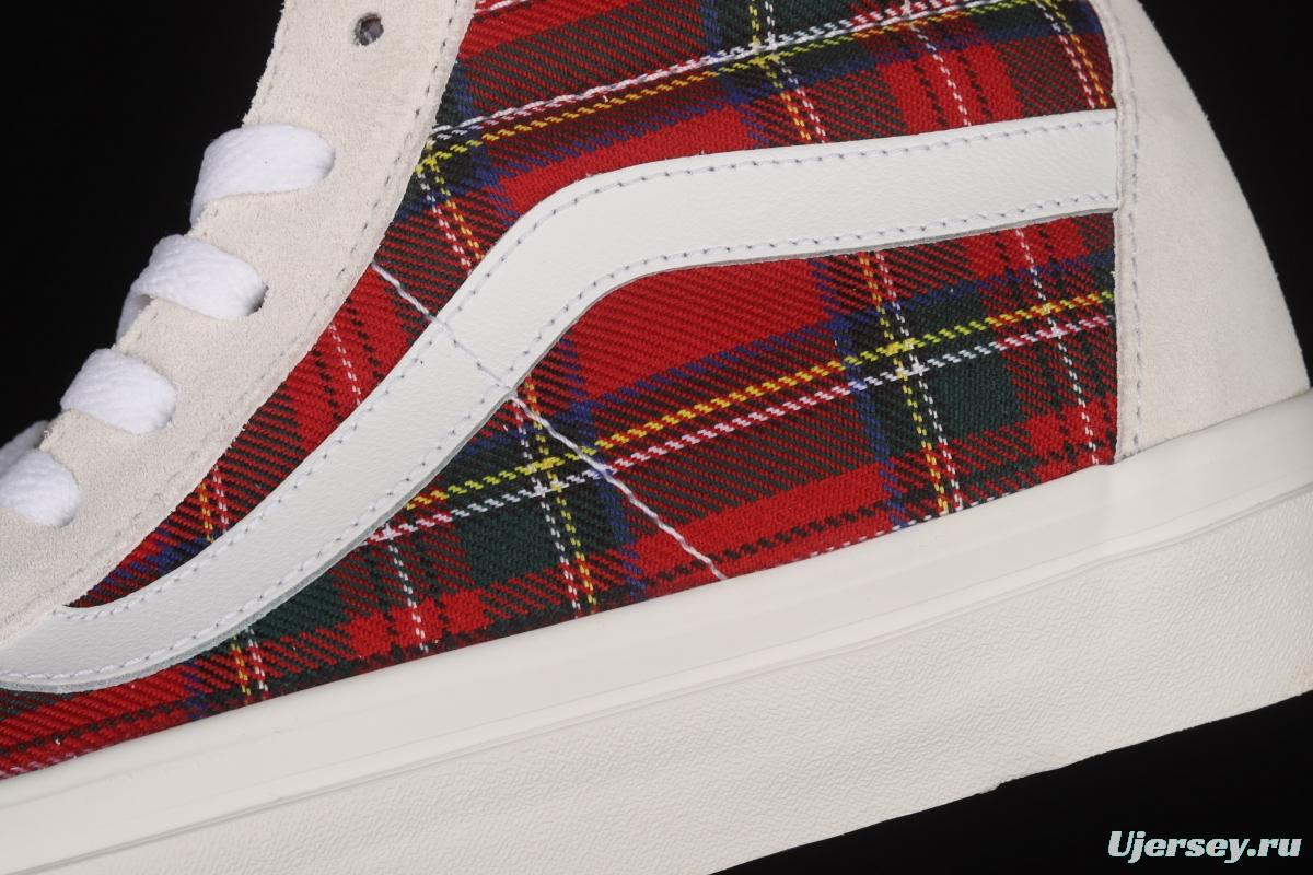 Pendleton x Vans Style 36 joint style Scottish stripe series high-top casual board shoes VN0A38GF9GT