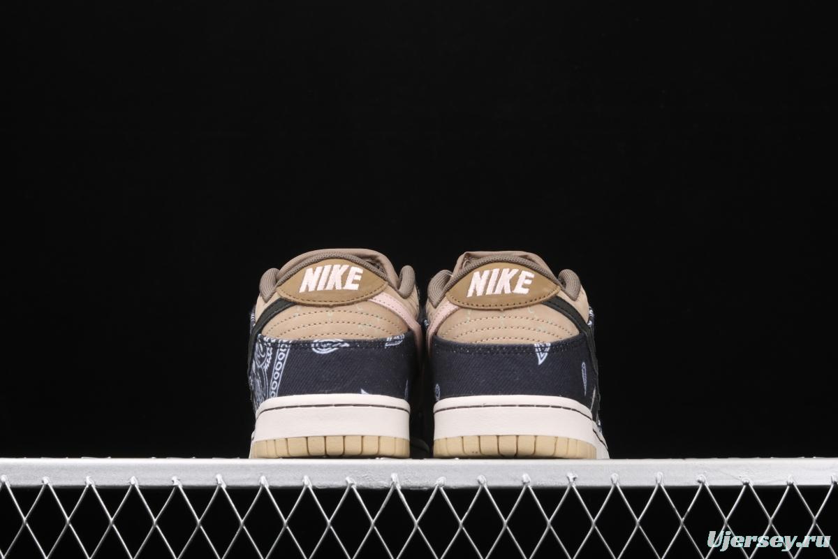 Travis Scott × SB DUNK joint name board shoes cashew fruit CT5053-001