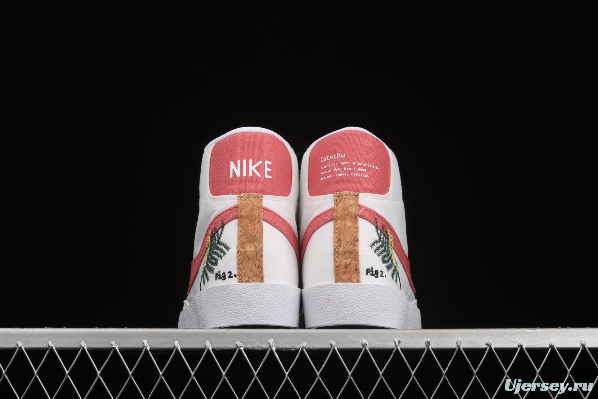 NIKE Blazer Mid '1977 SE Trail Blazers classic high-top canvas all-purpose leisure sports board shoes DC9265-101,