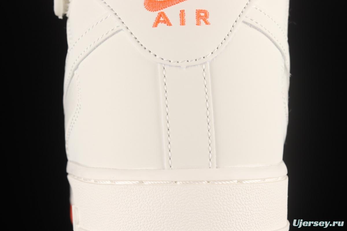 NIKE Air Force 1 Mid'07 Miami rice orange and blue medium-top casual board shoes MI9663-536