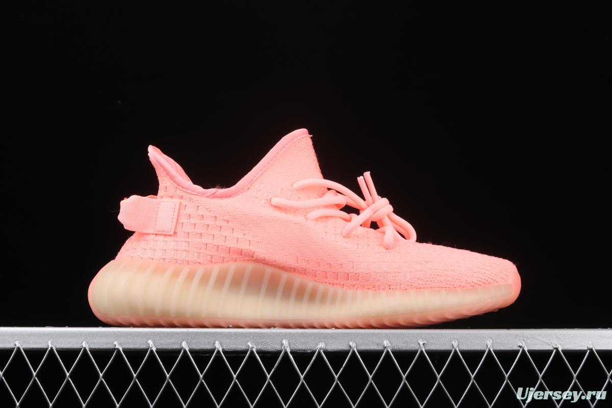 Adidas Yeezy 350 Boost V2 EG5294 Darth Coconut 350 second generation silver powder hollowed-out rose color matching