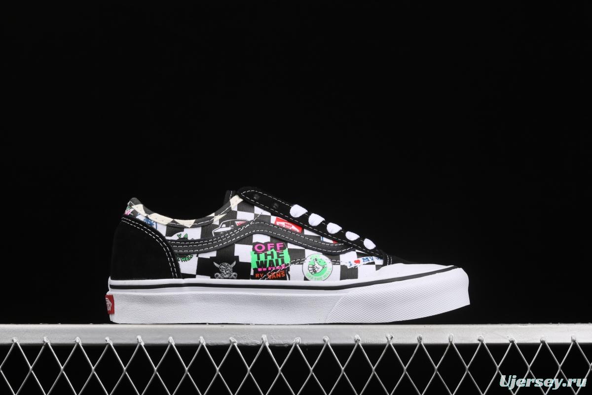 Vans Style 36 Cecon SF Vance color Logo printed low-top casual board shoes VN0A3MVL3P0