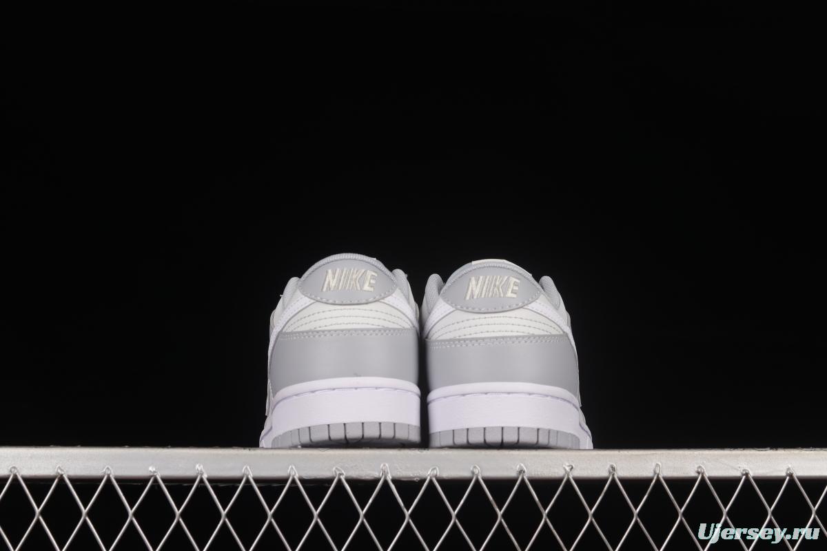 NIKE DUNK Low Retro Grey White Cool Grey Color Matching SB Buckle Rebounds Fashion Casual Sneakers DJ6188-001