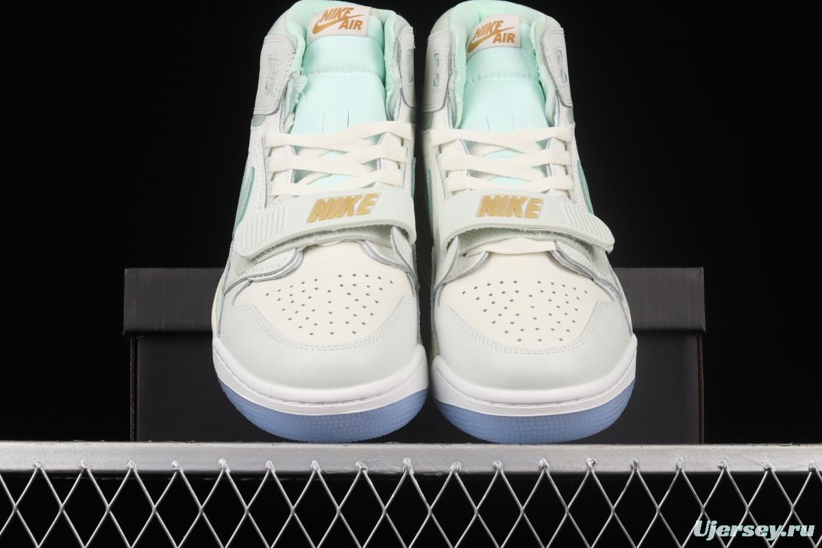 Jordan Legacy 312fluorescent green color matching Velcro three-in-one board shoes DR8456-131,