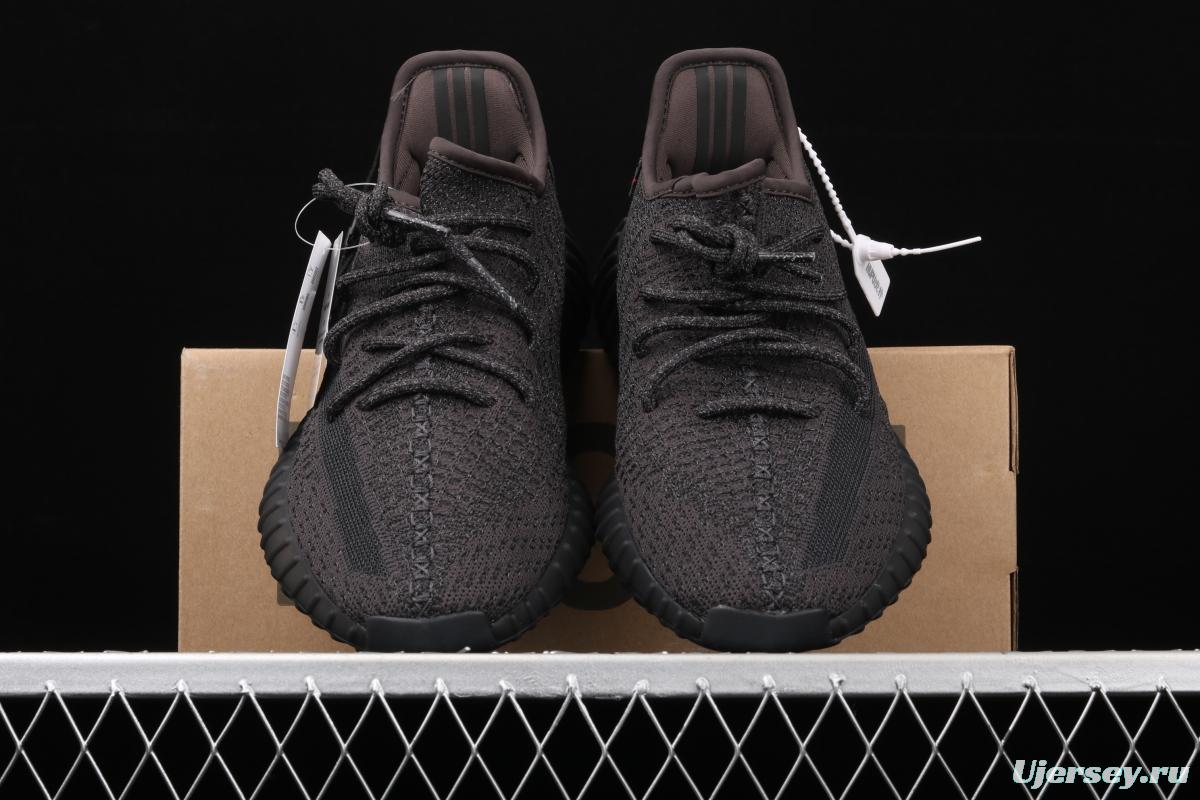 Adidas Yeezy 350 Boost V2 FU9007 Darth Coconut 350 second generation black sky star hollowed-out silk color BASF popcorn