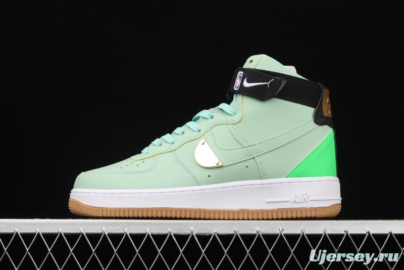 NIKE Air Force 1 High NBA Green Gum NBA Air Force High Top Green Leisure Board shoes CT2306-300