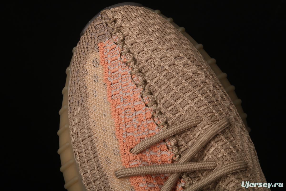 Adidas Yeezy 350 Boost V2 Sulfur FZ5240 Darth Coconut 350 second generation hollowed-out pheasant red color BASF Boost original