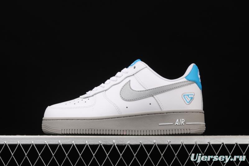 NIKE Air Force 1 Low NBA Flying Man Carter personal PE White Lake Blue 3M reflective low-top casual board shoes CK5433-200