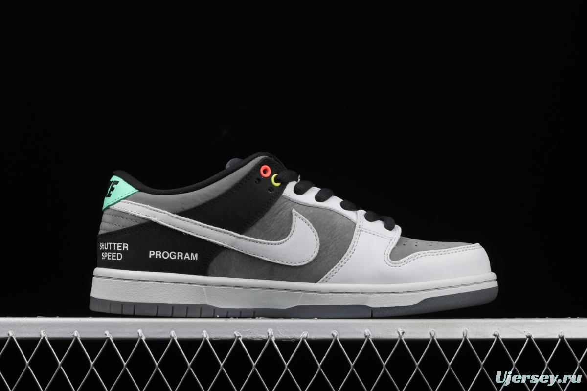 NIKE DUNK SB Low Pro ISO camera jointly named black and gray dunk series retro leisure sports skateboard shoes CV1659-001