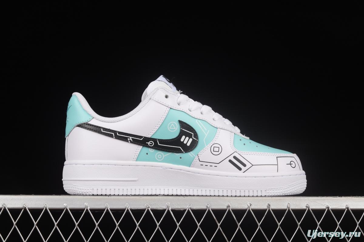 NIKE Air Force 1'07 Low PS5 Video Game Theme Low Top Sports Casual Sneakers DD8959-103