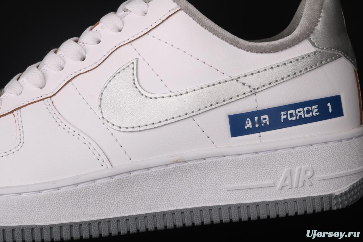 NIKE Air force1 Low labei maker white and blue color matching low-top casual board shoes DC5209-100