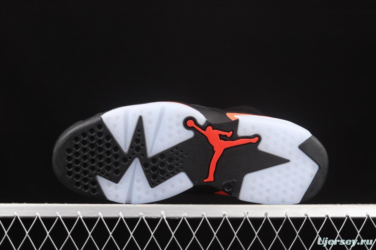 Air Jordan 6 Infrared Black Red Black Infrared 3M reflective Basketball Men's shoes 384664-060