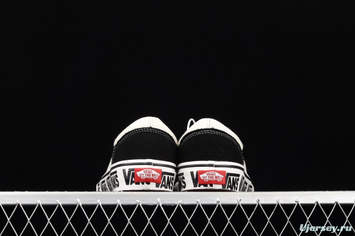 Vans Style 36 new half-crescent black and white side LOGO printed low-top casual board shoes VN0A3ZCJ9IG