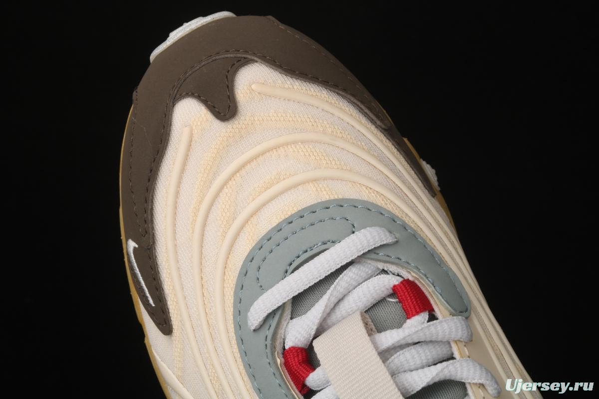 Travis Scott x NIKE Air Max 270React TS co-branded half-palm air cushion running shoes CT2864-200