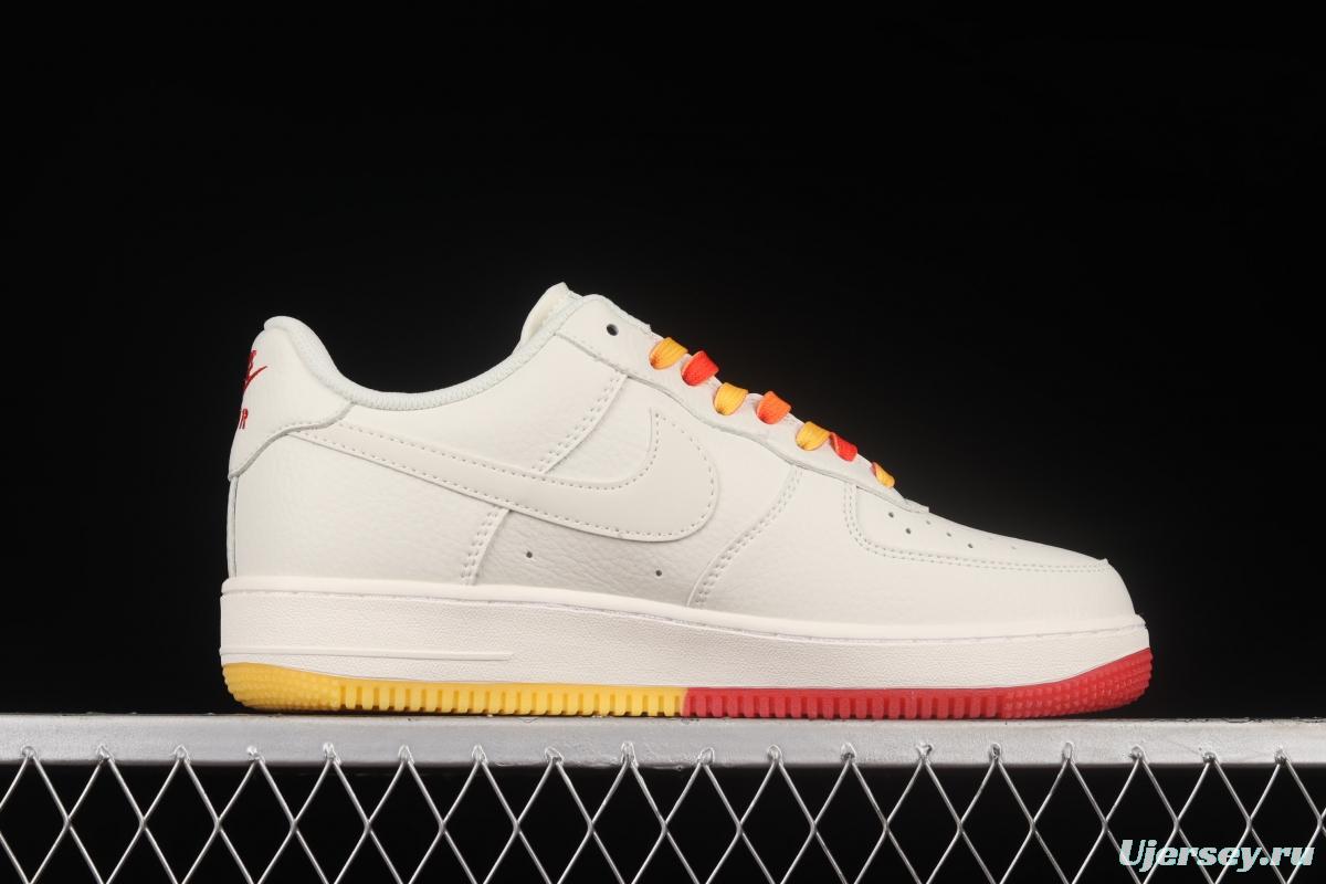 NIKE Air Force 1x 07 Low beige yellow Phoenix Suns city limited low-top casual board shoes HQ8863-996