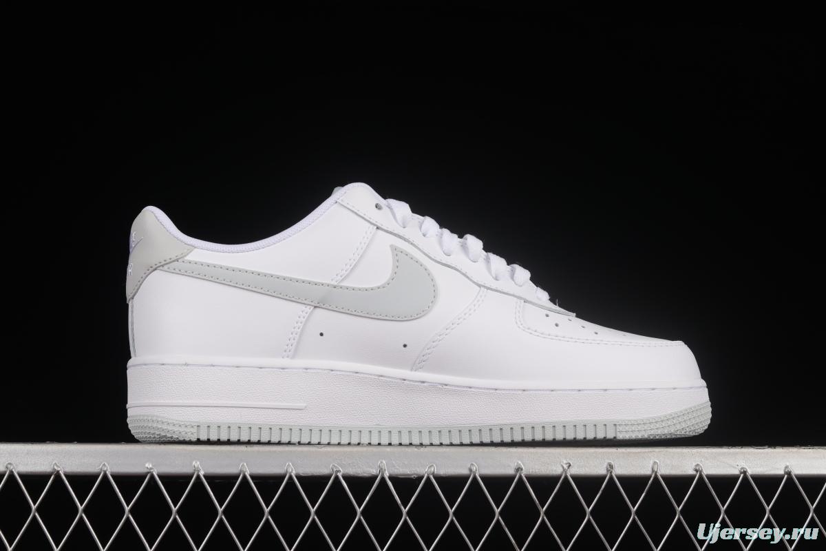 NIKE Air Force 1'07 Low White Gray Low Casual Sneakers DC2911-100