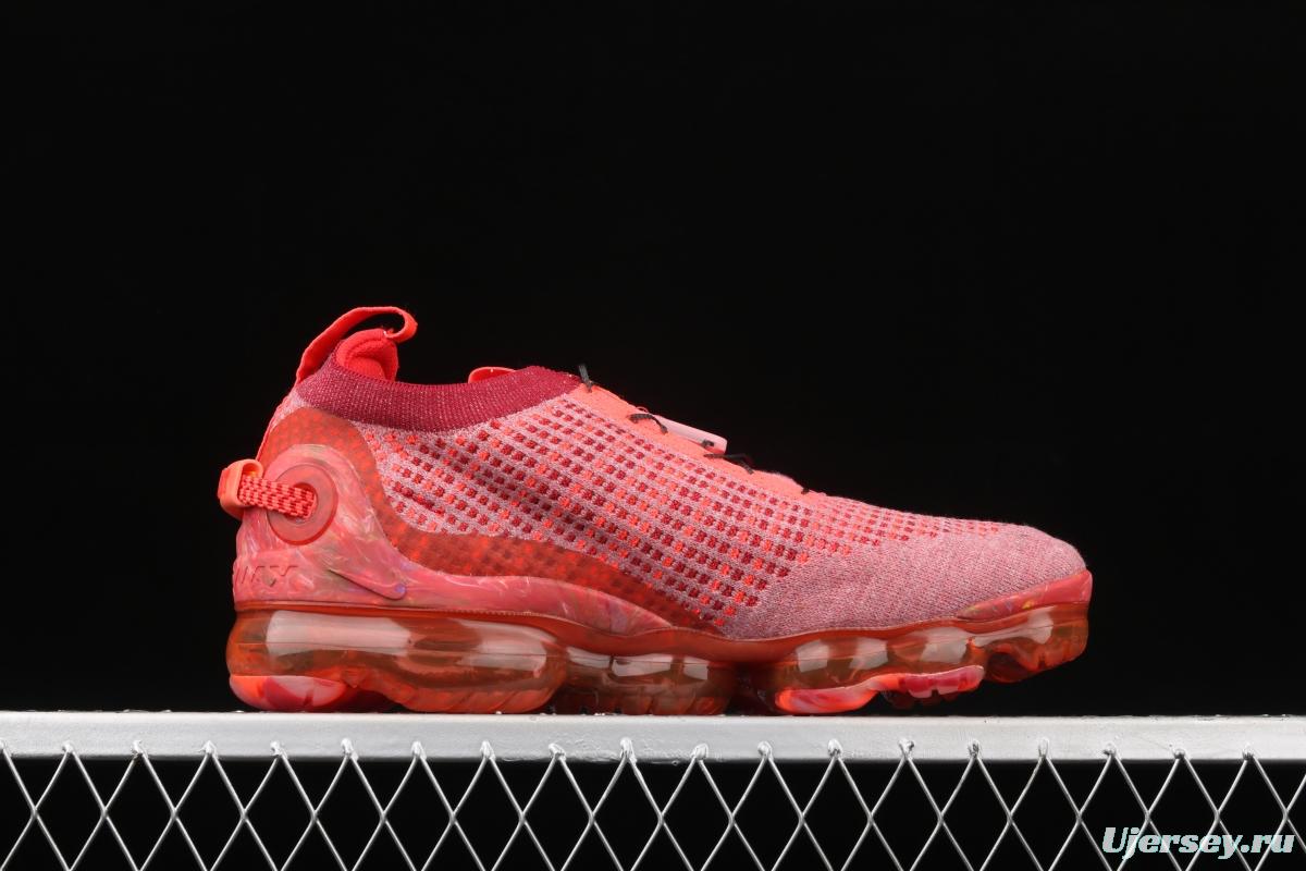 NIKE Air Vapormax 2020 Flyknit fly-woven fast lace full-palm air cushion jogging shoes CT1823-600