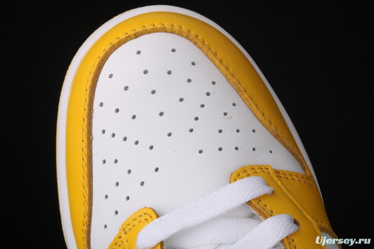 NIKE SB DUNK Low SP Syracuse yellow and white full-head low-top skateboard shoes CU1726-901