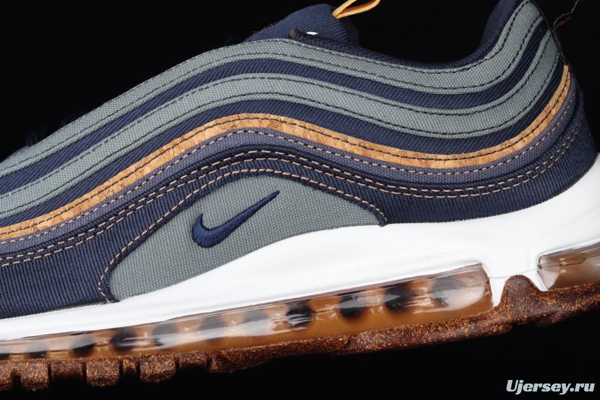 NIKE Air Max 97 SE bullet dark blue embroidered air cushion running shoes DC3986-300