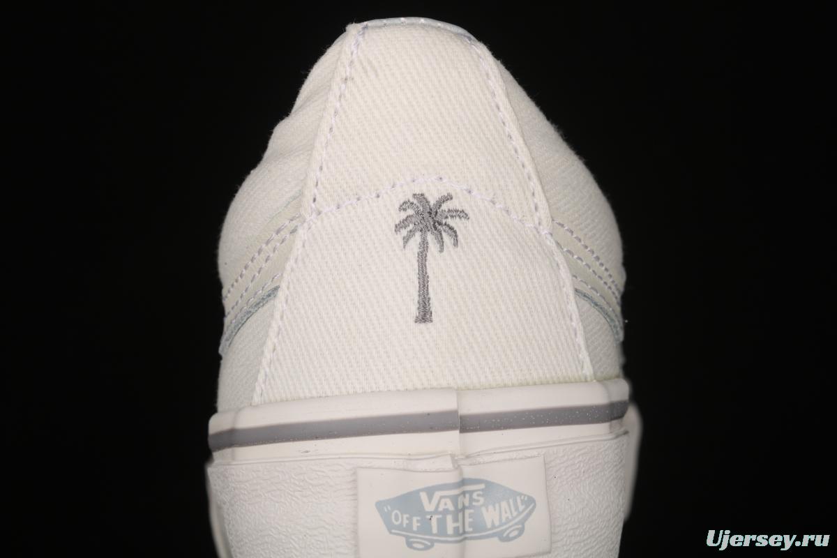 Vans Sk8-Low beige low-top embroidered coconut casual canvas shoes VN0A4UWI4WT