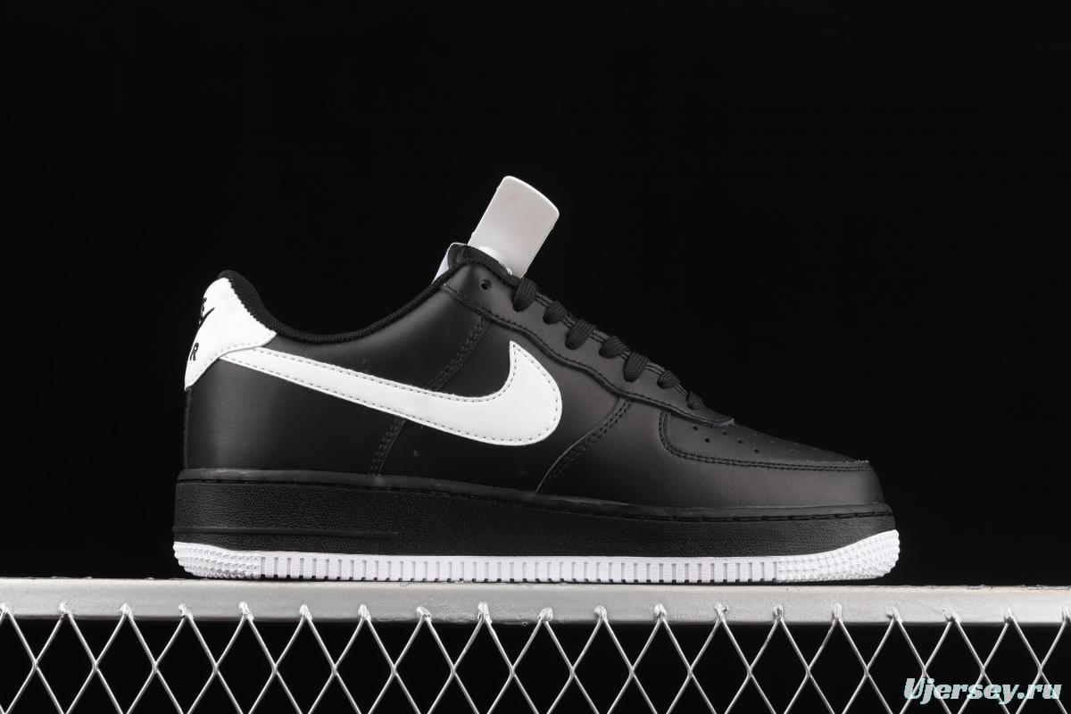 NIKE Air Force 1x 07 Low all black and white hook low top casual board shoes DC2911-002