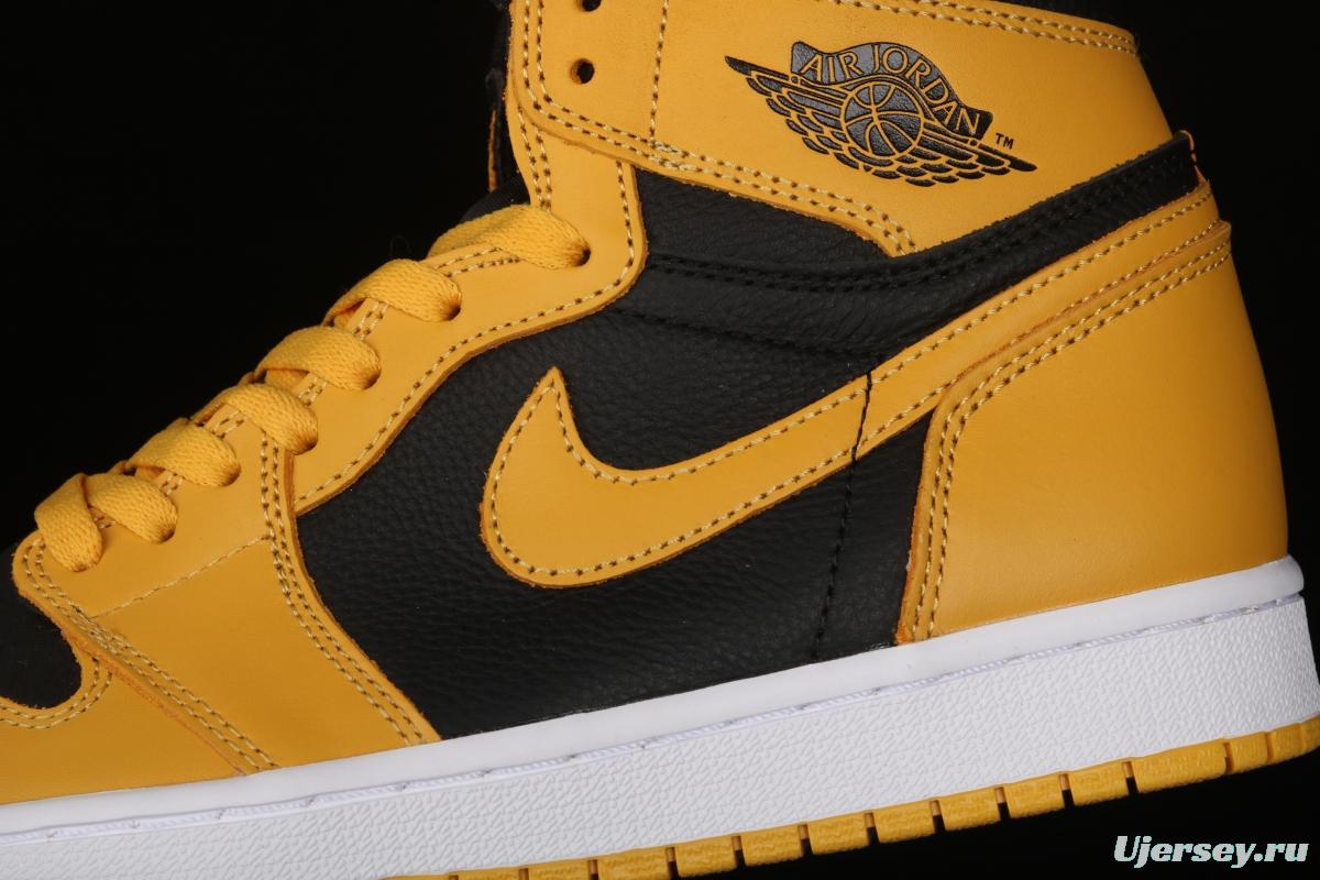 Air Jordan 1 High OG Pollen black and yellow 555088-701