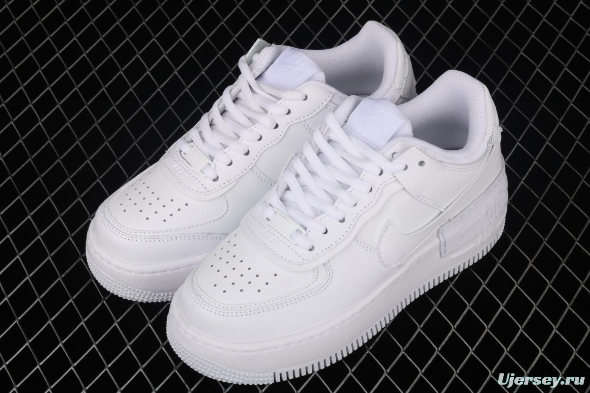 NIKE Air Force 1 ShAdidasow light weight heightened low-top board shoes CI0919-100