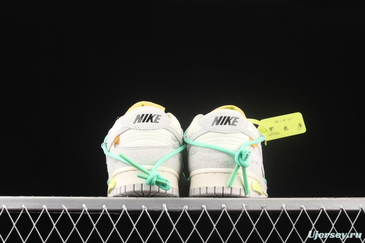 OFF-White x NIKE DUNK Low OW SB buckle rebound fashion casual board shoes DJ0950-106