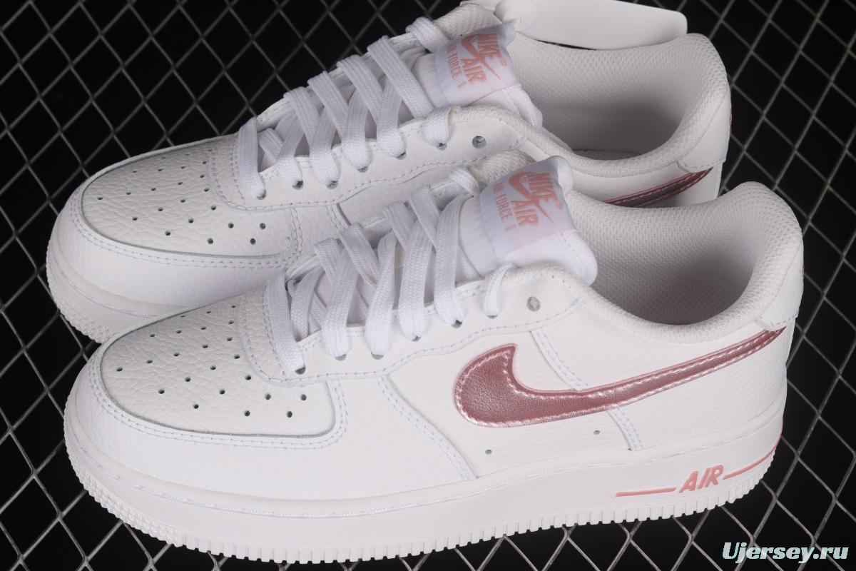 NIKE Air Force 1'07 Low White Rose Pink Low Casual Sneakers CT3839-104