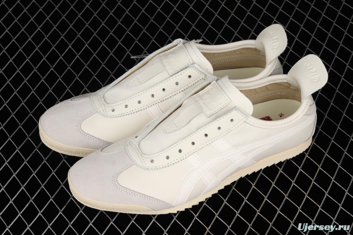 OnitsukaTiger Mexico 66 Deluxe strapless head sheepskin casual running shoes D7Q0L-0101