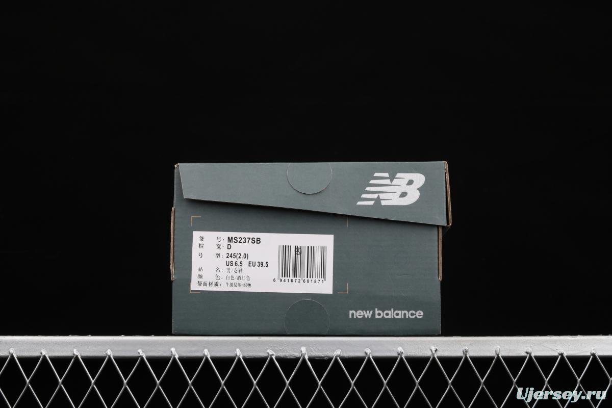 New Balance MS237 series retro leisure sports jogging shoes MS237SB