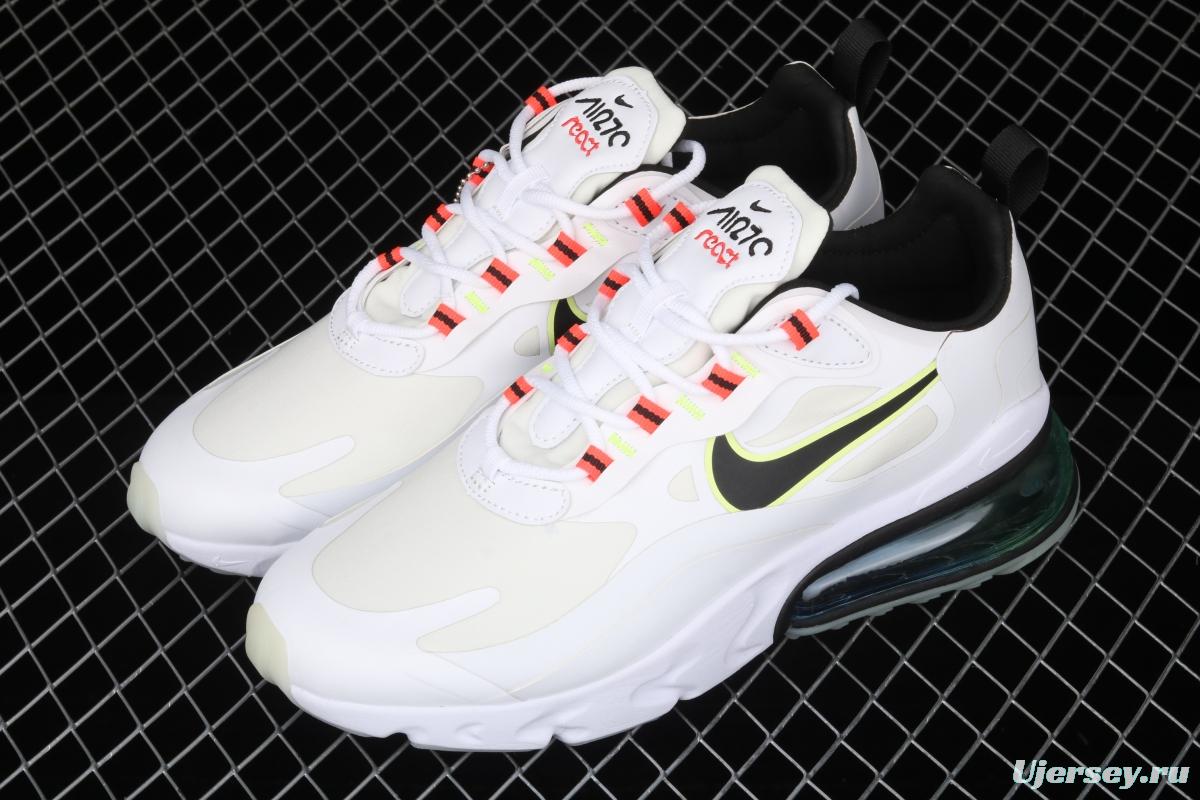 NIKE Air Max 270React new high-frequency mesh hollowing out function half-palm air cushion running shoes CZ6685-100