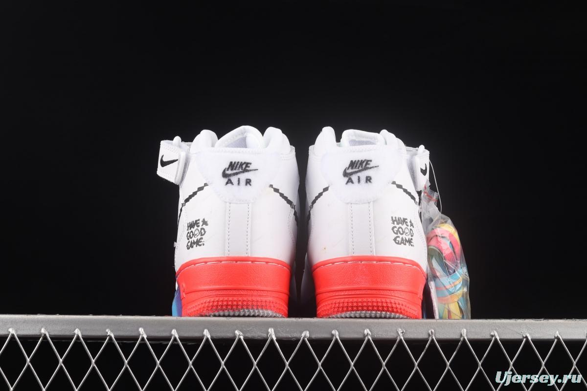 NIKE Air Force 11607 Mid Have A Good Game video game League of Legends skin luminous Zhongbang leisure board shoes DC3280-101