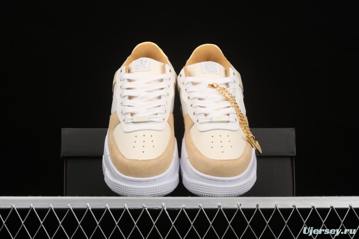 NIKE Air Force 1 Pixel deconstructing wind low-top casual board shoes DH3856-100